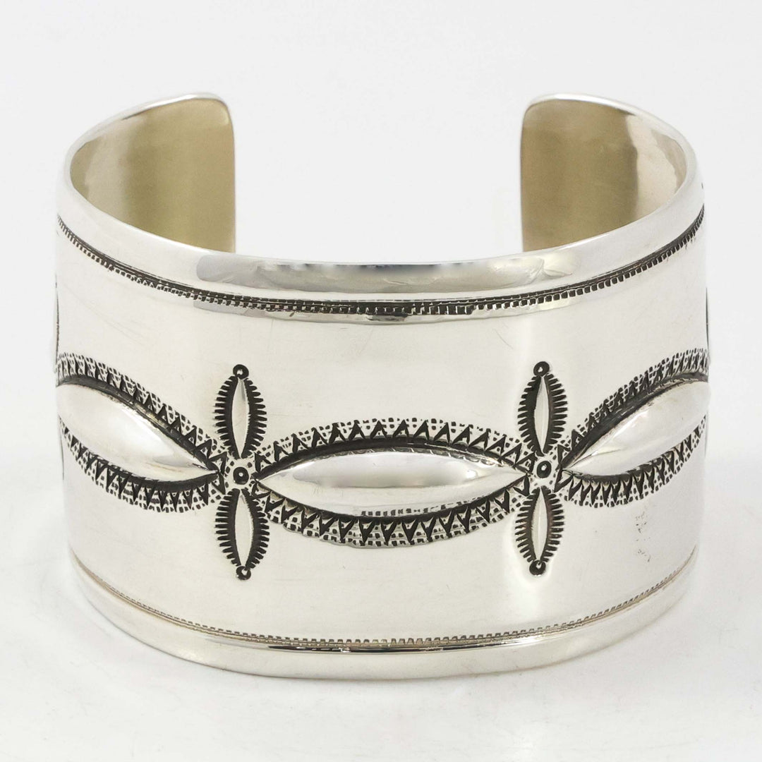 Stamped Silver Cuff