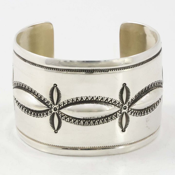 Stamped Silver Cuff