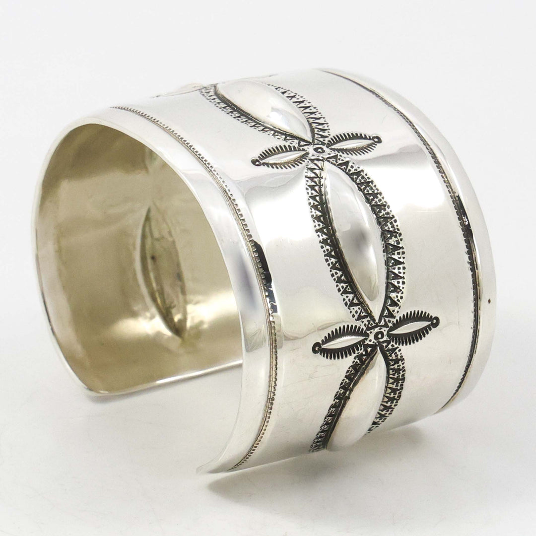 Stamped Silver Cuff