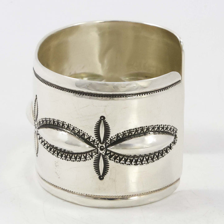 Stamped Silver Cuff