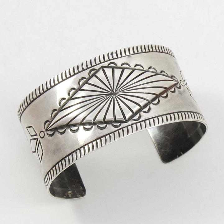 1950s Stamped Silver Cuff