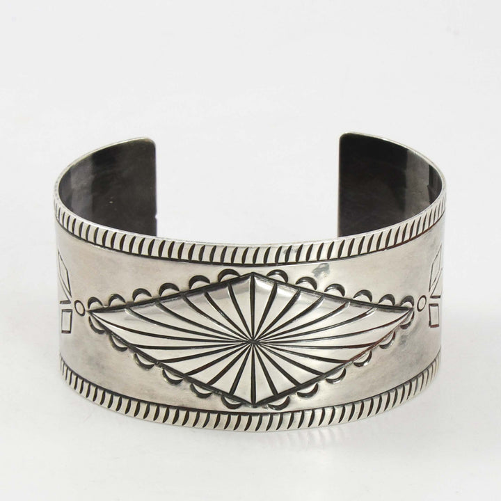 1950s Stamped Silver Cuff