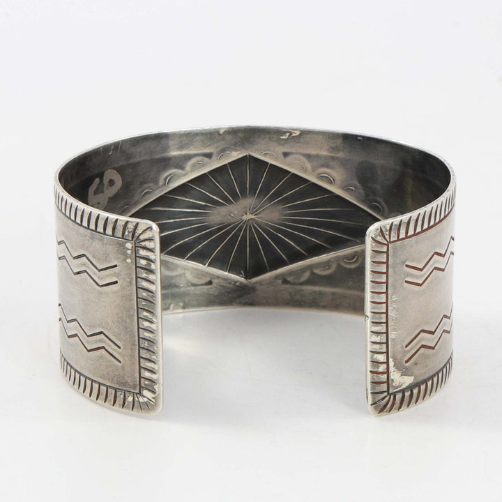 1950s Stamped Silver Cuff