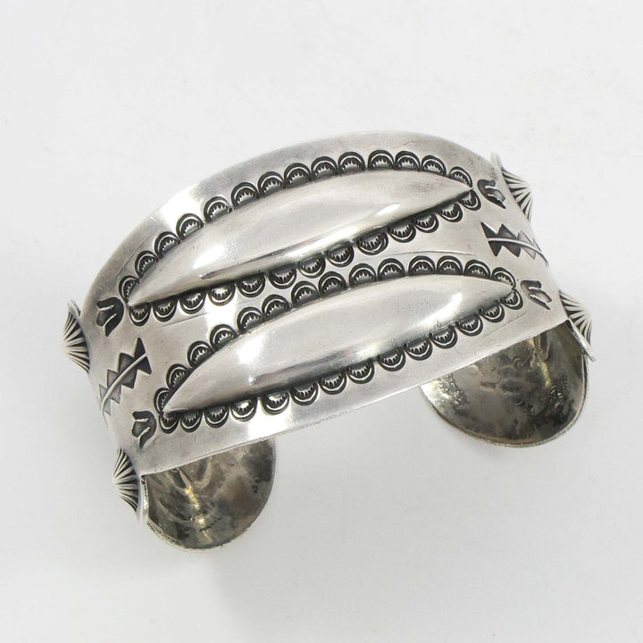 1950s Stamped Silver Cuff