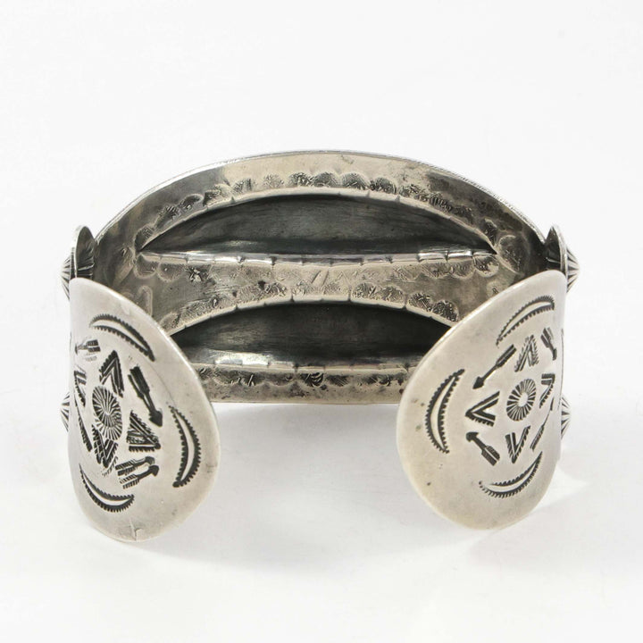 1950s Stamped Silver Cuff