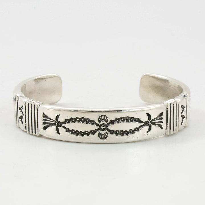 Stamped Silver Cuff