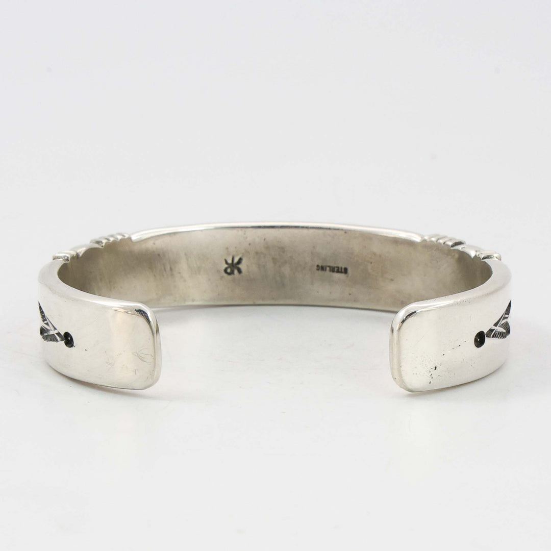 Stamped Silver Cuff