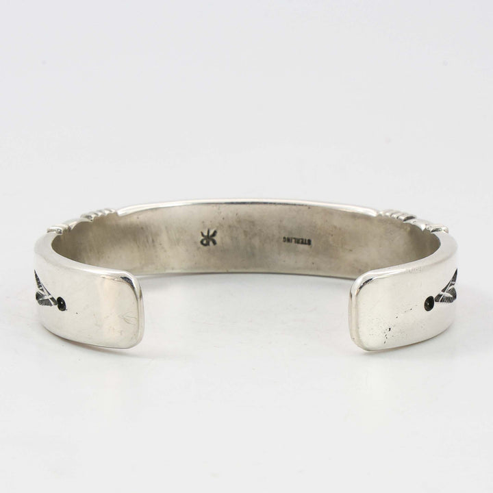 Stamped Silver Cuff