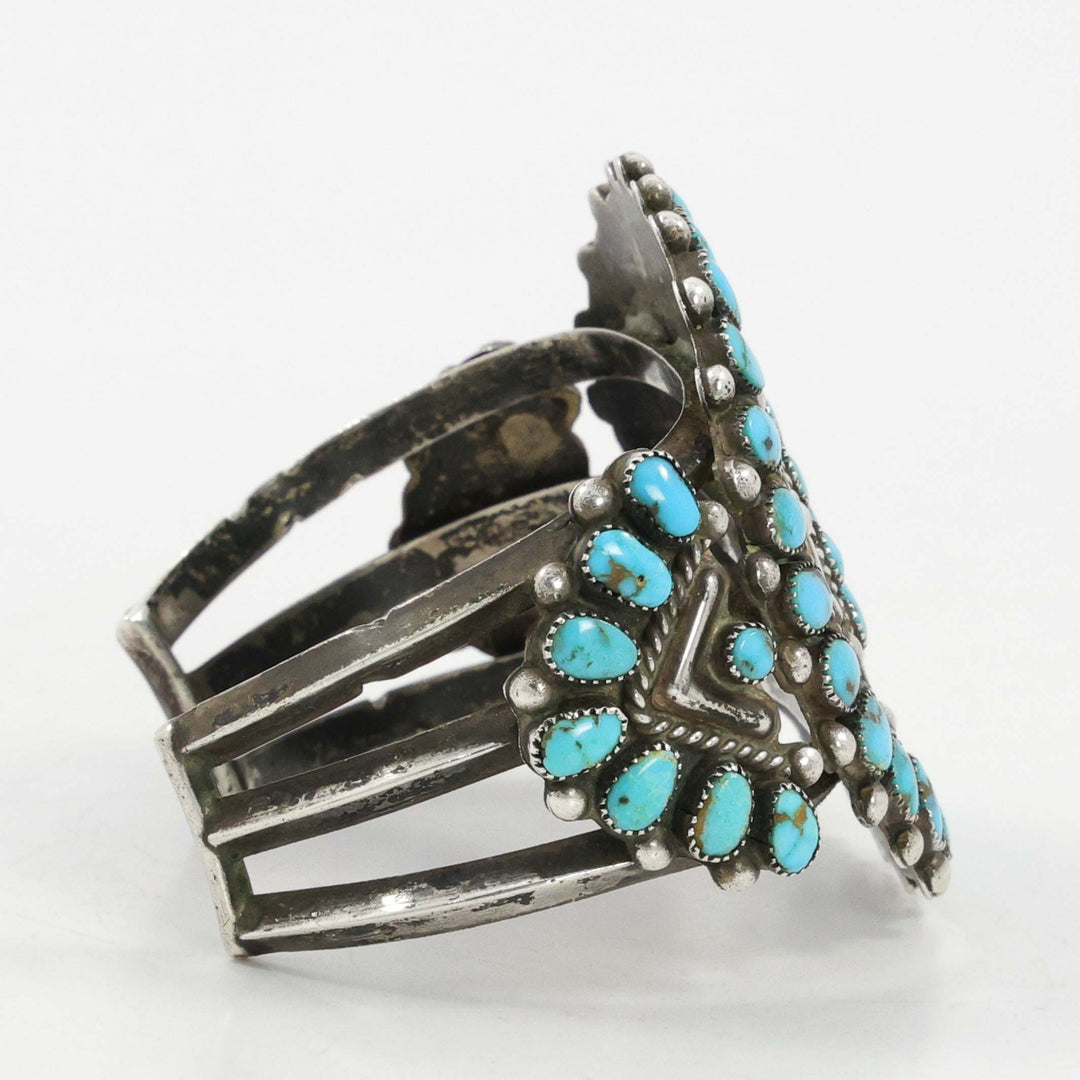 1940s Turquoise Cluster Bracelet