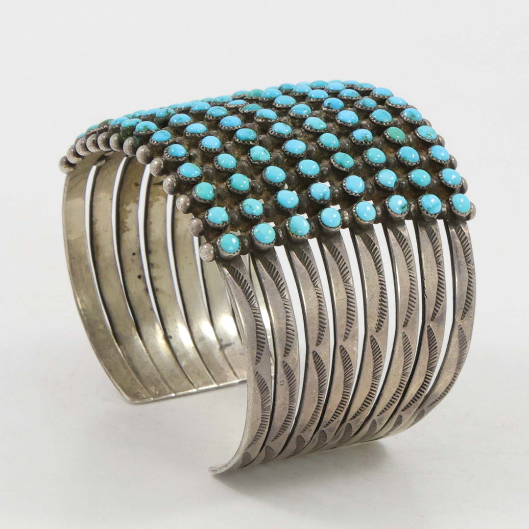 1940s Turquoise Row Bracelet