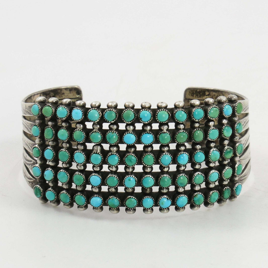 1940s Turquoise Row Bracelet