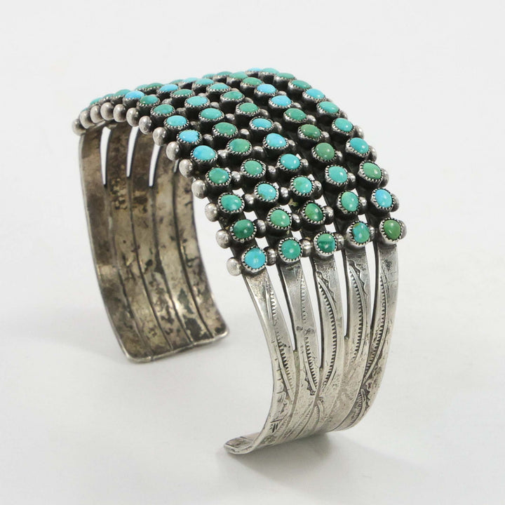 1940s Turquoise Row Bracelet