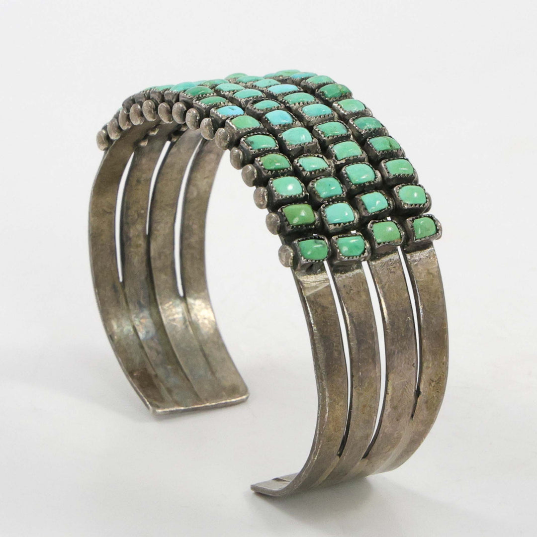 1930s Turquoise Row Bracelet