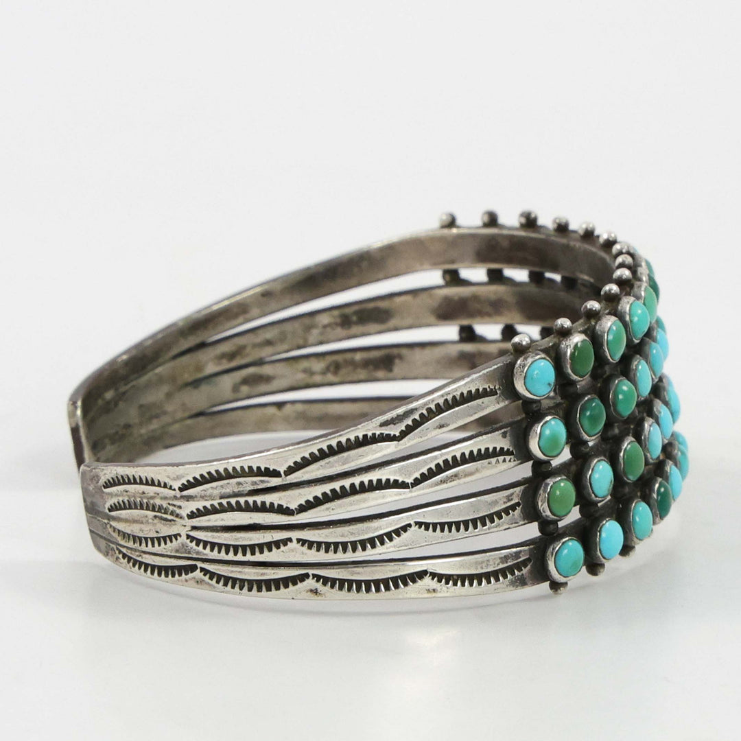 1940s Turquoise Row Bracelet