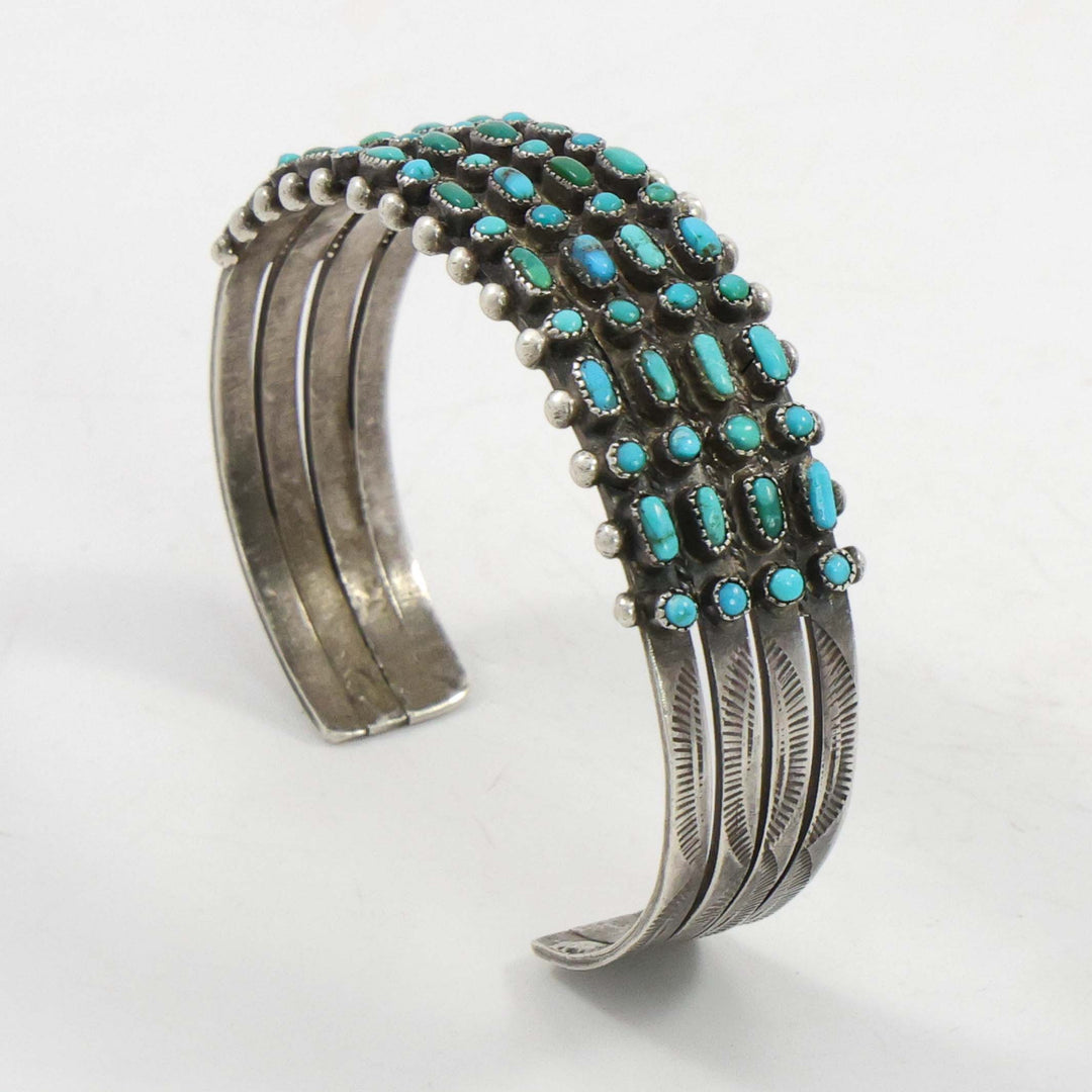 1930s Turquoise Row Bracelet