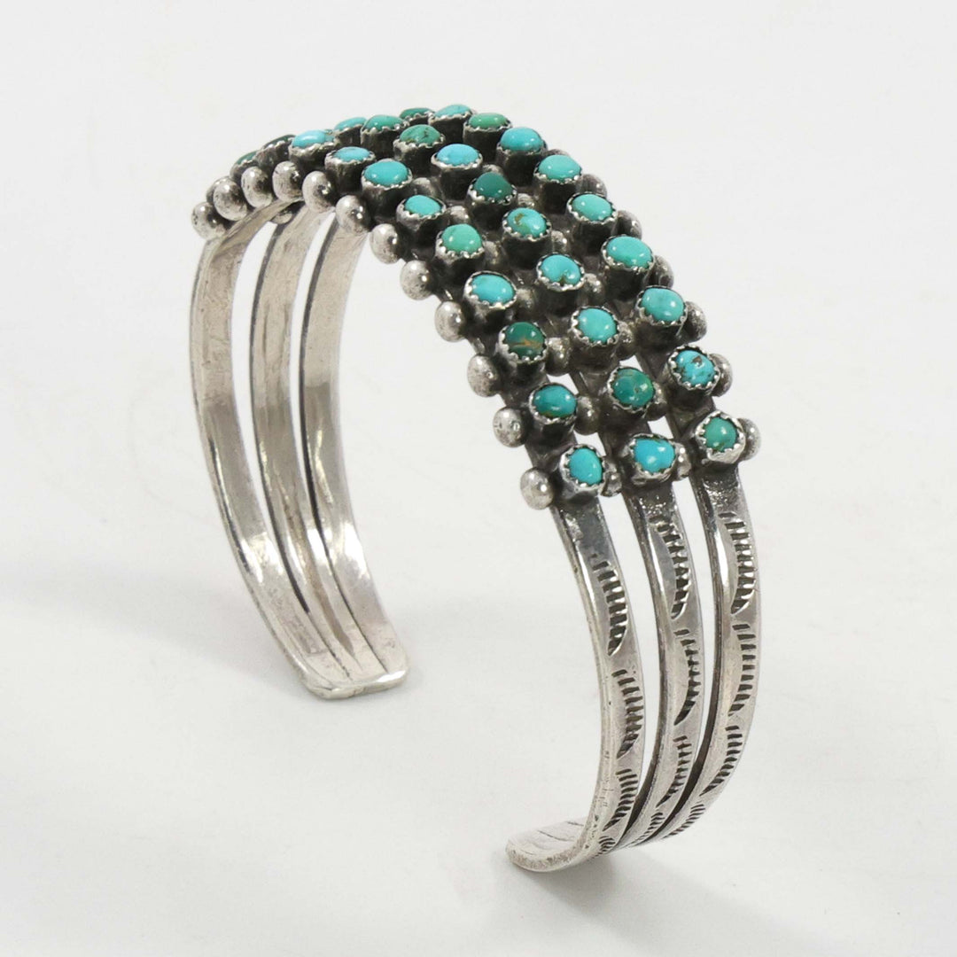 1940s Turquoise Row Bracelet