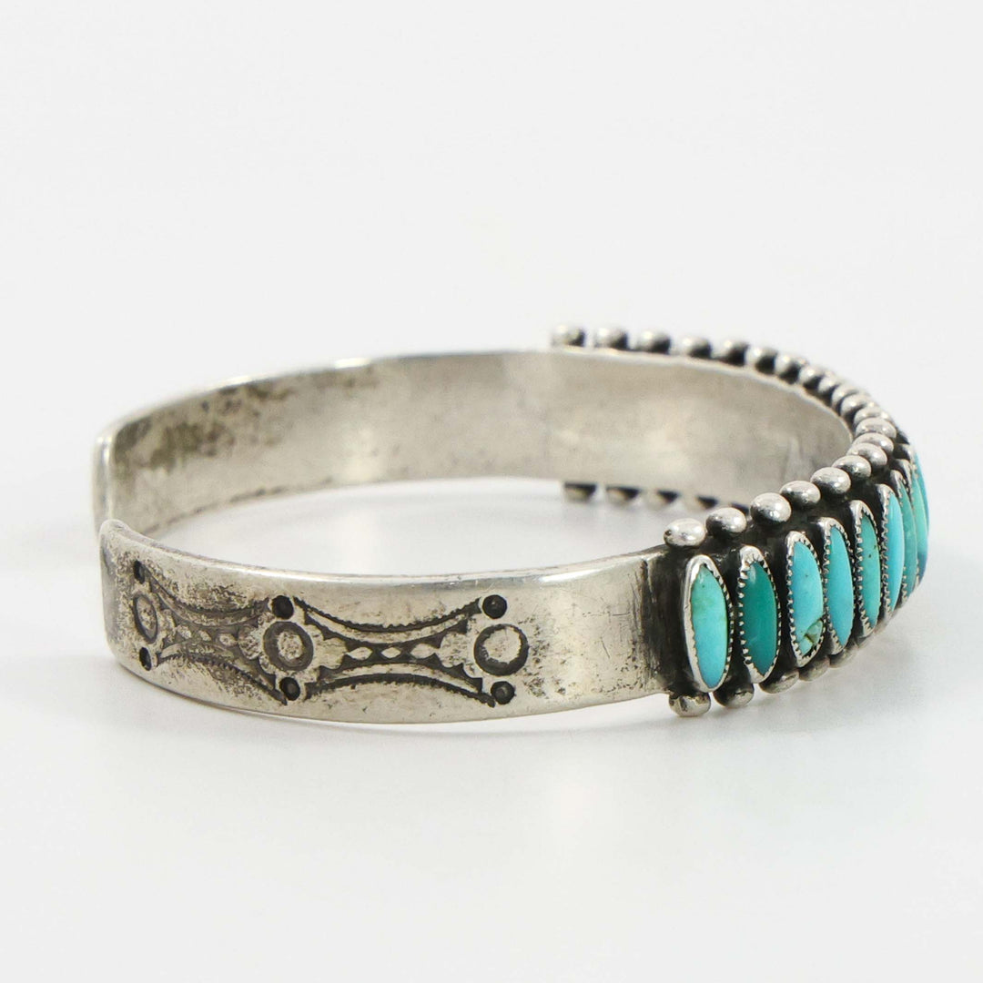 1930s Turquoise Row Bracelet