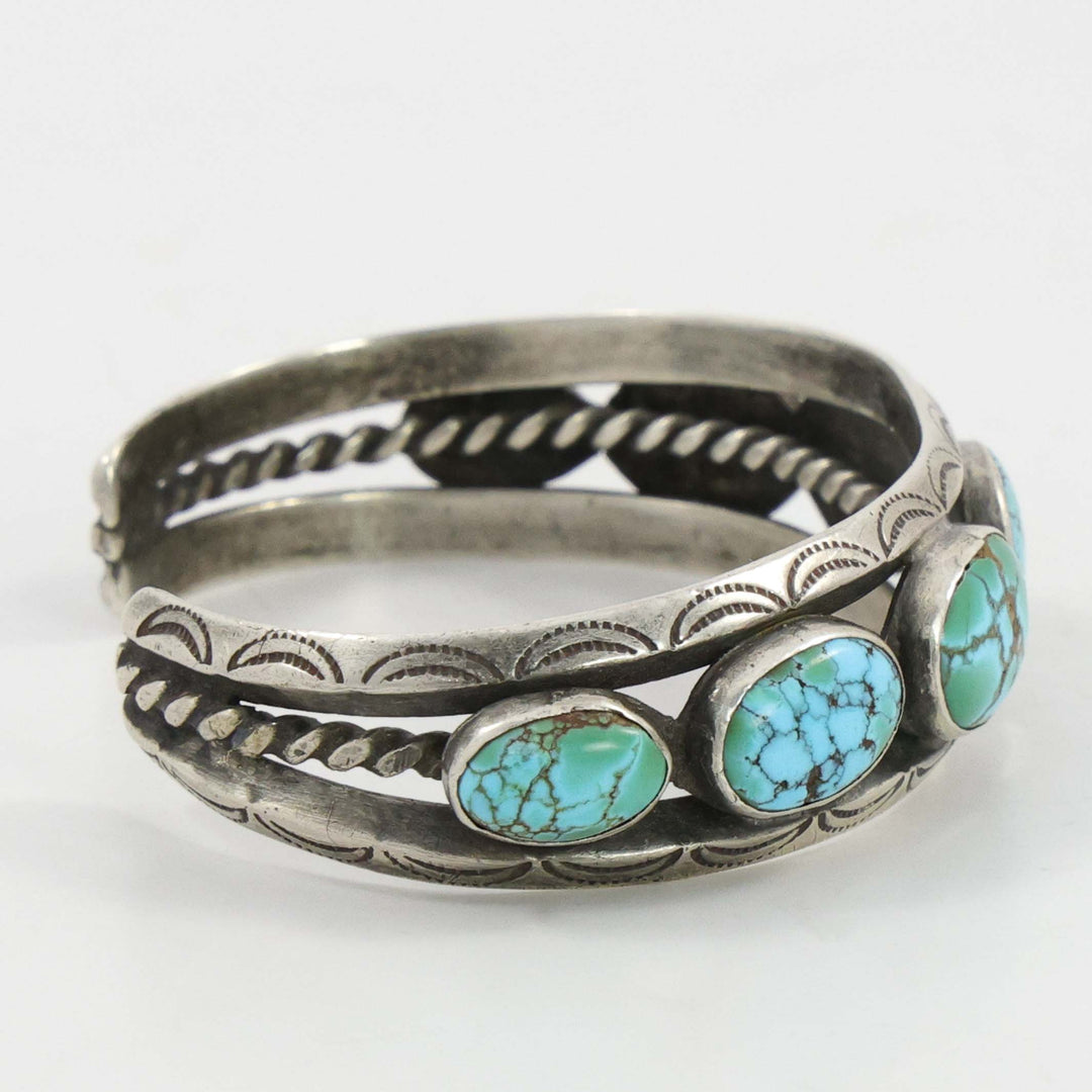 1940s Number Eight Turquoise Cuff