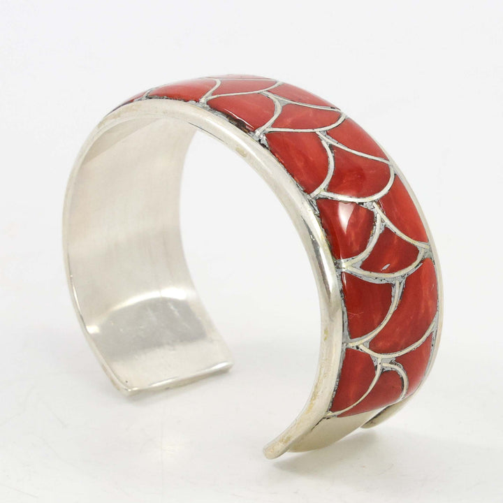 1970s Coral Inlay Cuff