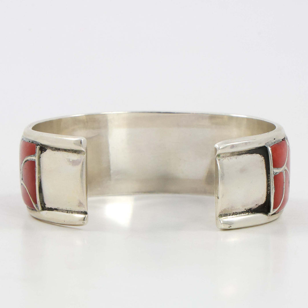 1970s Coral Inlay Cuff
