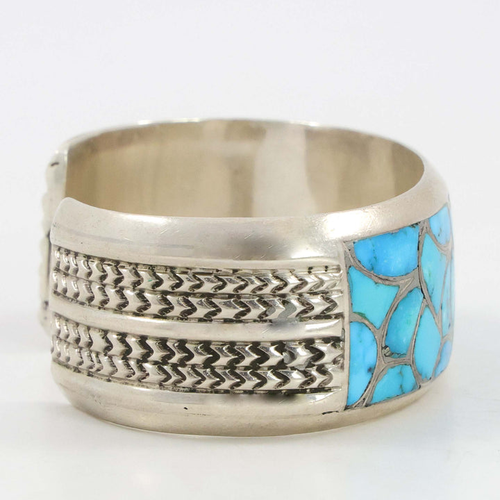 1970s Turquoise Inlay Cuff