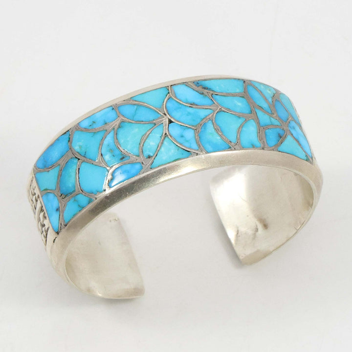 1970s Turquoise Inlay Cuff