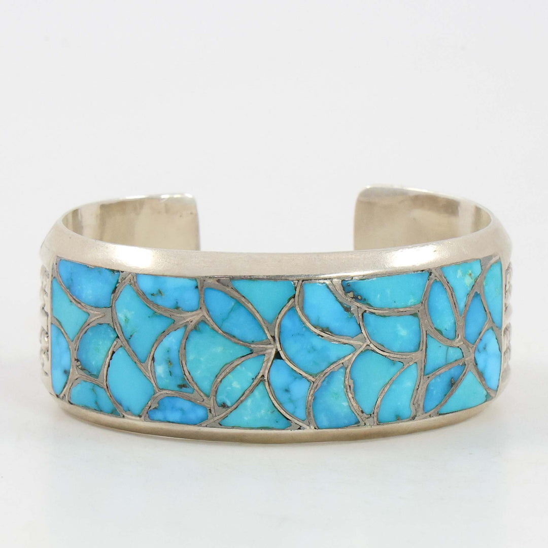 1970s Turquoise Inlay Cuff