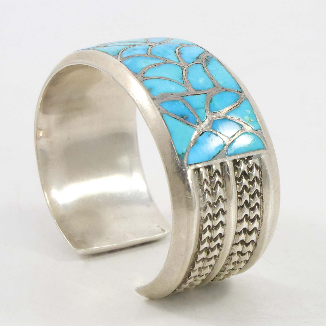 1970s Turquoise Inlay Cuff