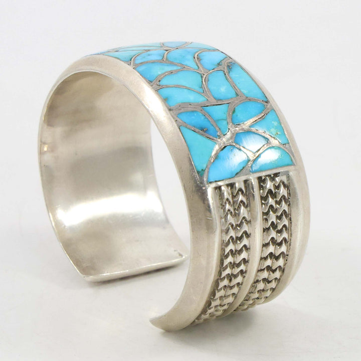 1970s Turquoise Inlay Cuff