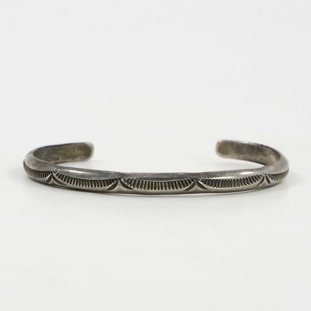 1980s Stamped Silver Cuff