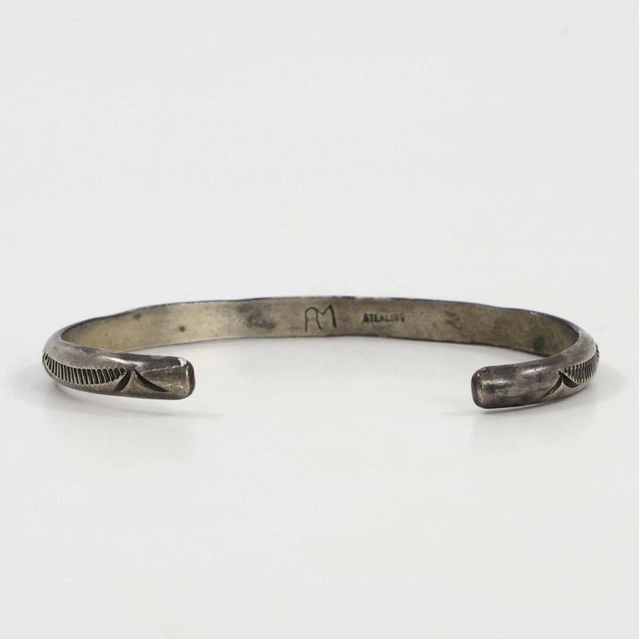 1980s Stamped Silver Cuff