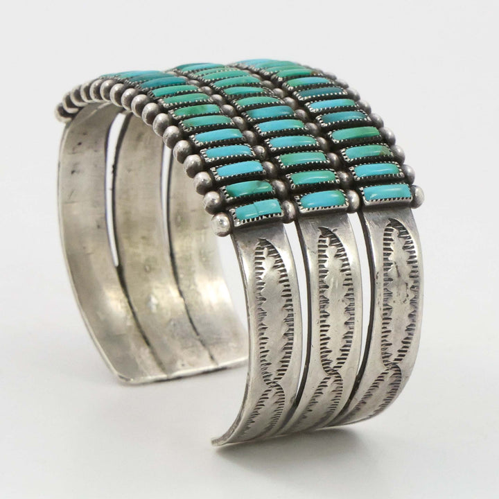1940s Turquoise Row Bracelet