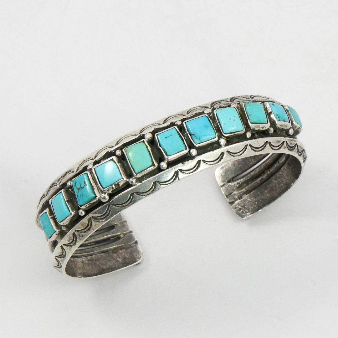 1940s Turquoise Row Bracelet