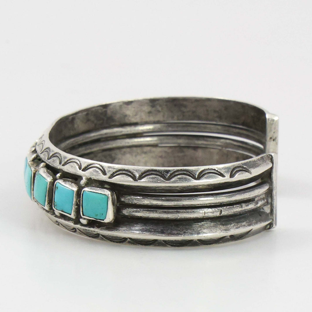 1940s Turquoise Row Bracelet
