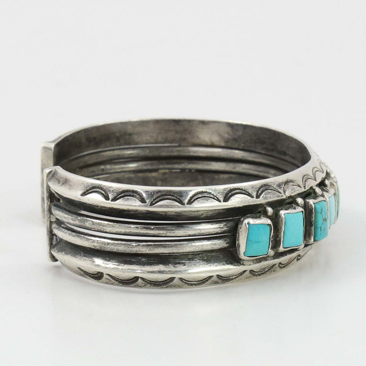 1940s Turquoise Row Bracelet