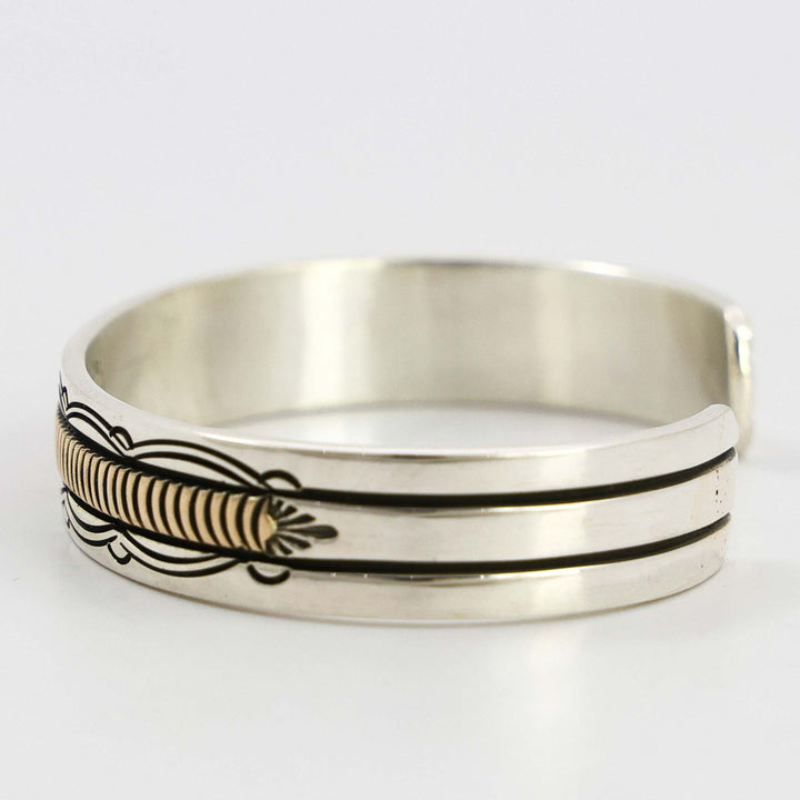 Gold on Silver Cuff