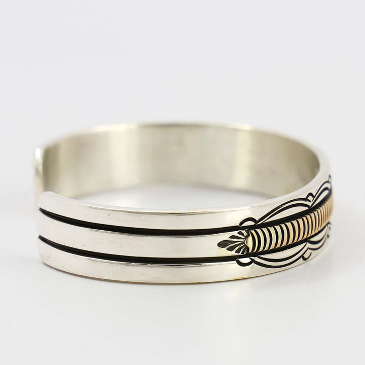 Gold on Silver Cuff