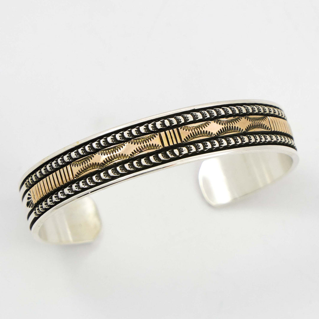 Gold on Silver Cuff