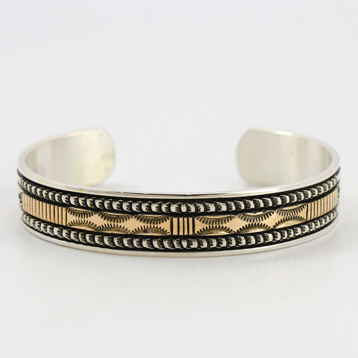 Gold on Silver Cuff