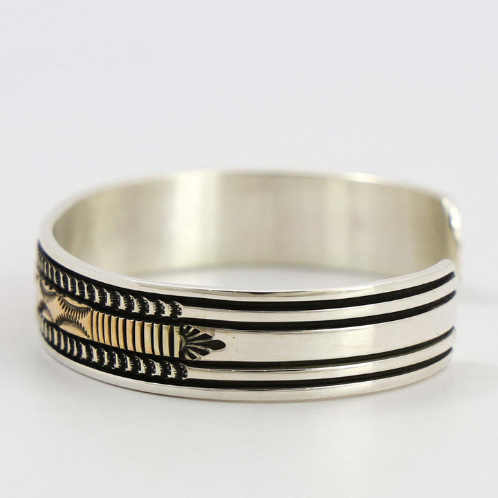 Gold on Silver Cuff
