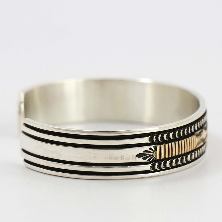 Gold on Silver Cuff