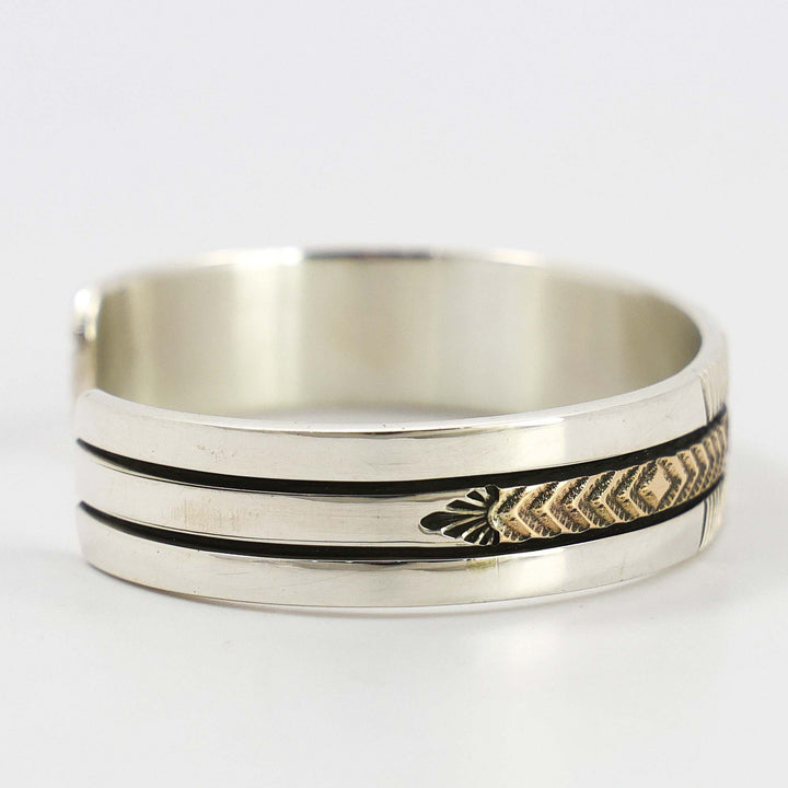 Gold on Silver Cuff