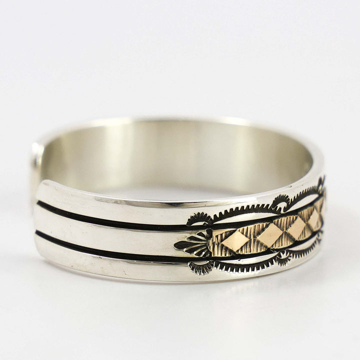Gold on Silver Cuff