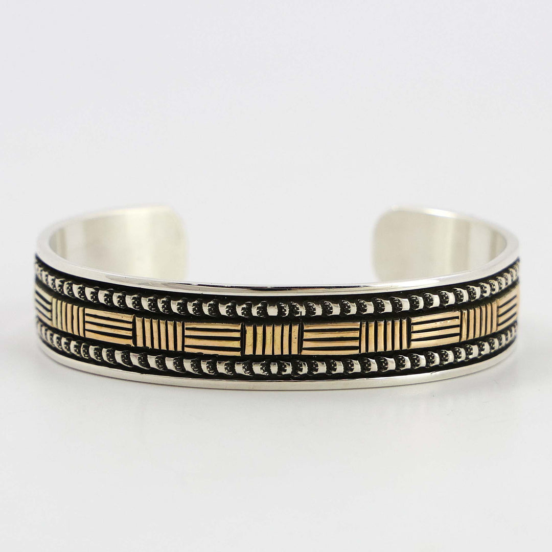 Gold on Silver Cuff