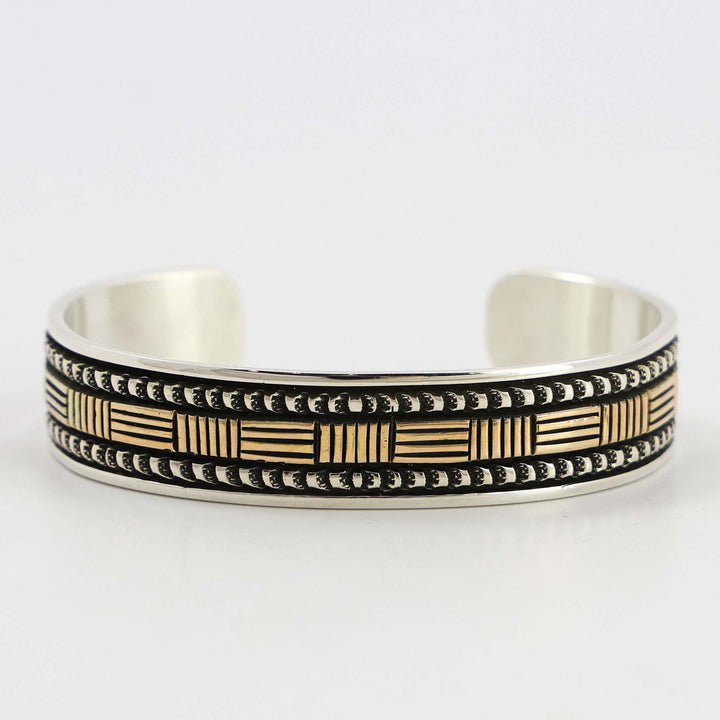 Gold on Silver Cuff