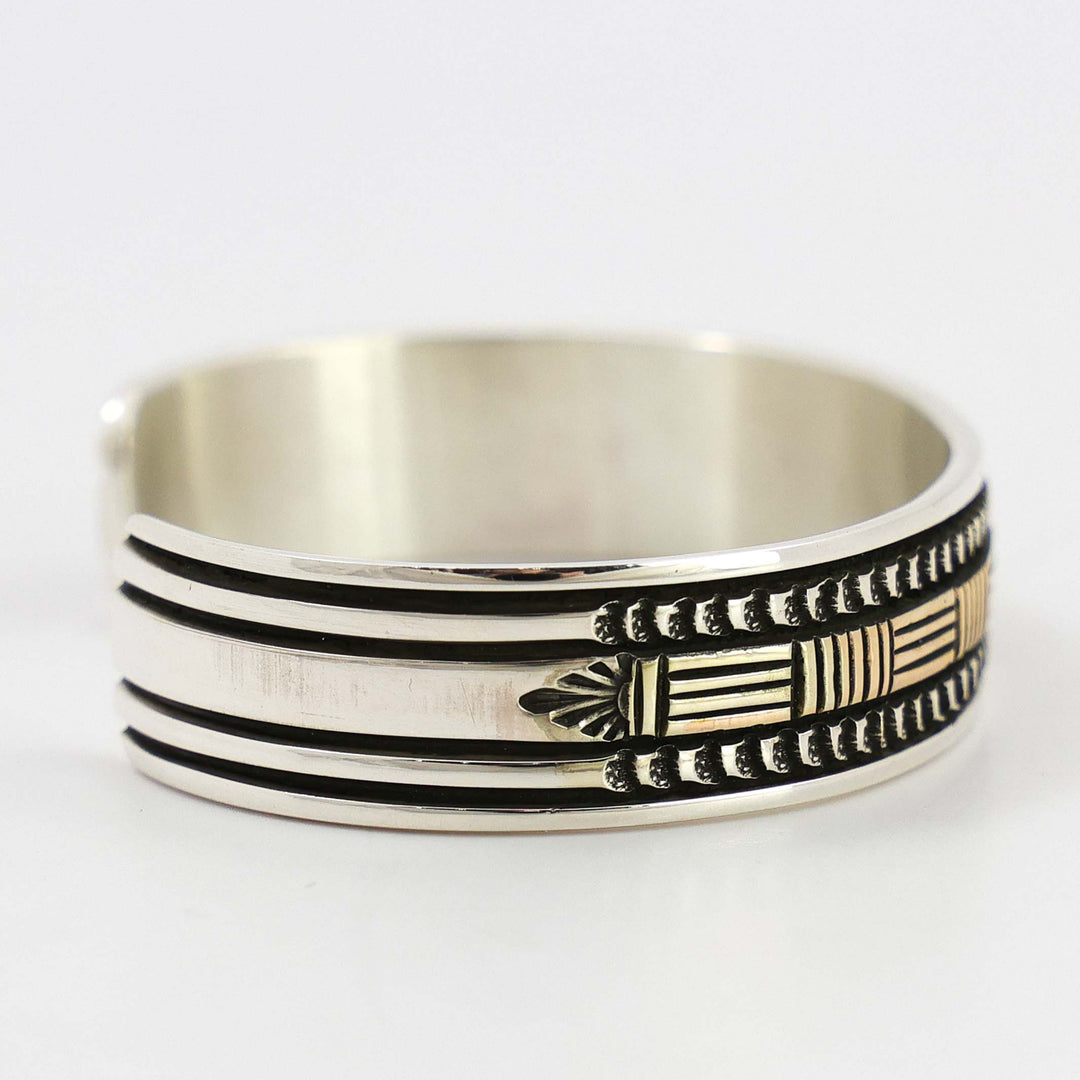 Gold on Silver Cuff