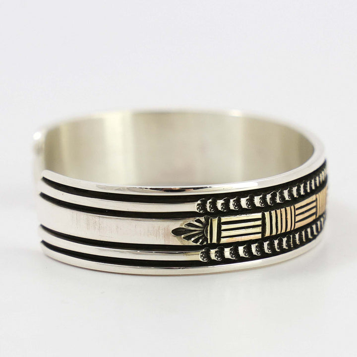 Gold on Silver Cuff