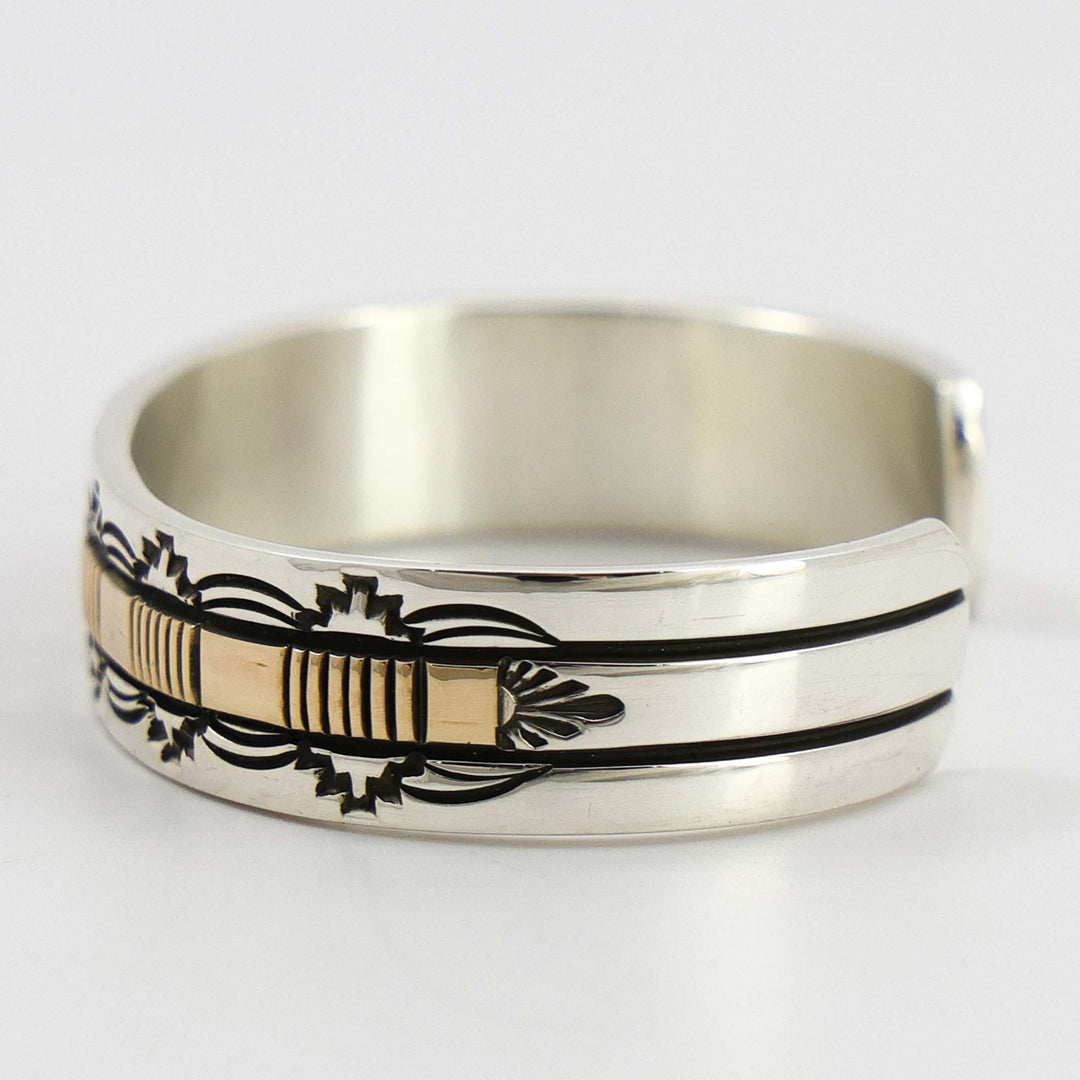 Gold on Silver Cuff