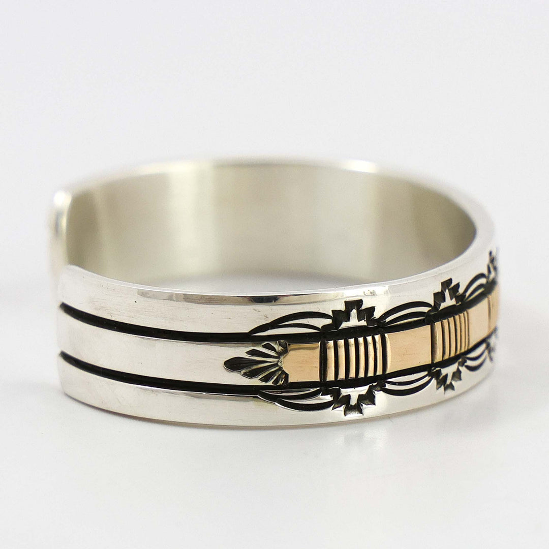 Gold on Silver Cuff