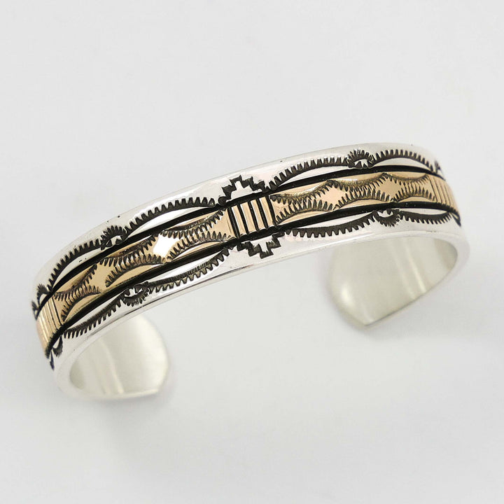 Gold on Silver Cuff